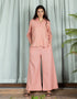 JACQUARD WIDE LEG TROUSER